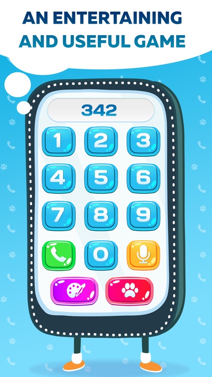 Baby phone with numbers