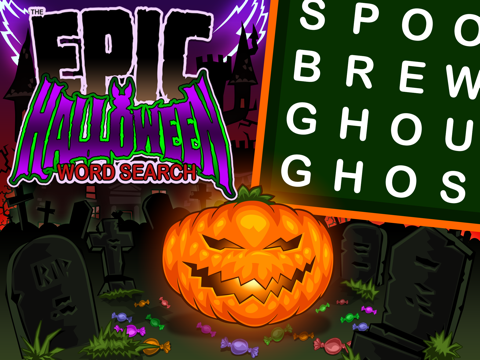 Epic Halloween Word Search - giant wordsearch - náhled
