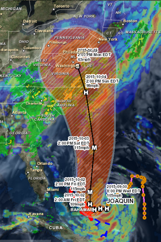 OBX Hurricane Tracker - náhled