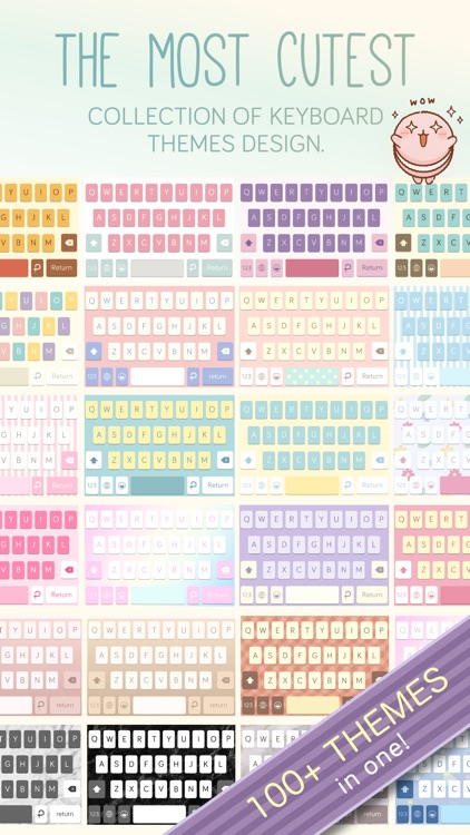 Pastel Keyboard Themes Color screenshot-4
