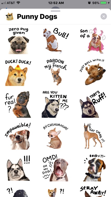 # Punny Dogs Animated Stickers screenshot-5