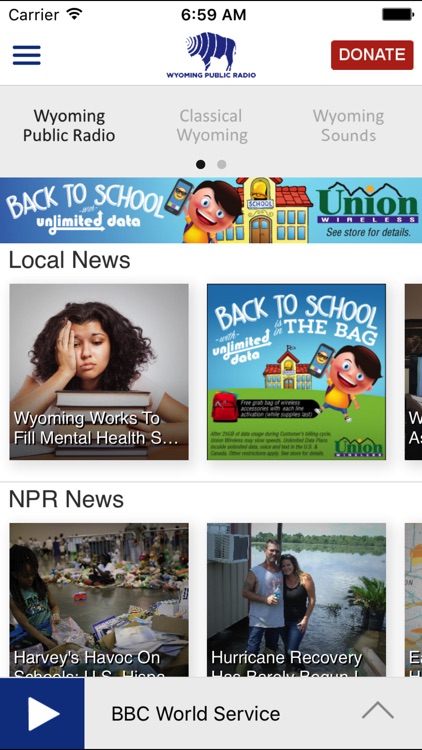 Wyoming Public Radio App