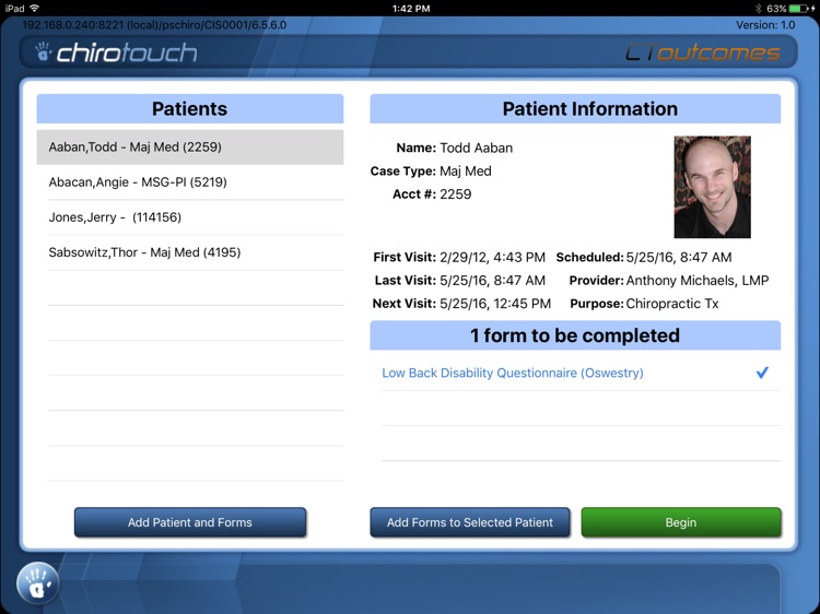 CT Outcomes Mobile 7.2
