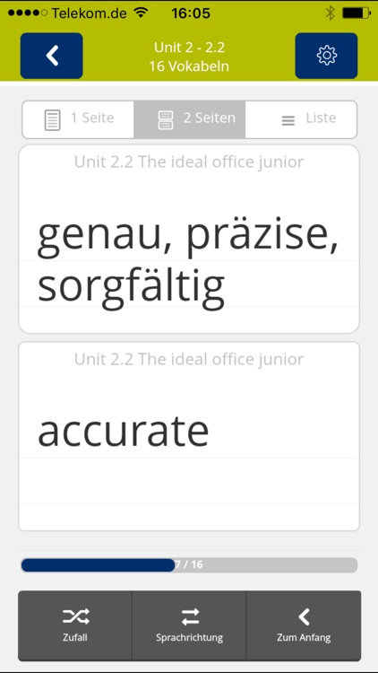 Büro 2.1, Office now! Vokabeln screenshot-3