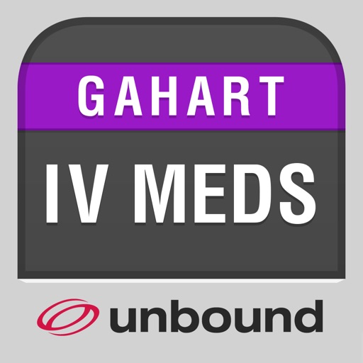 Intravenous Medications: Gahart iOS App