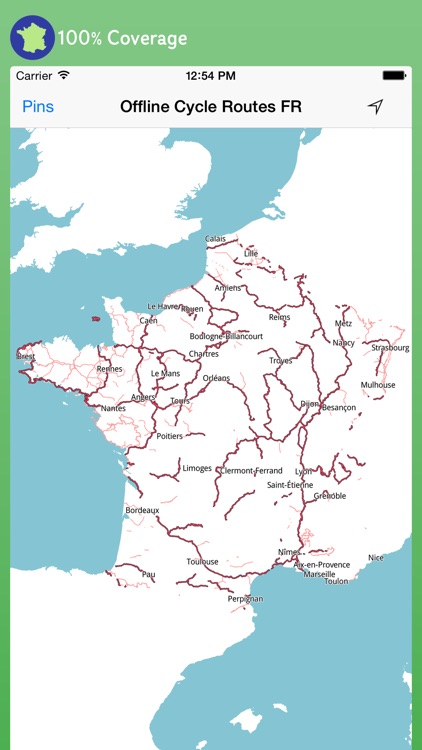 Offline Cycle Routes France