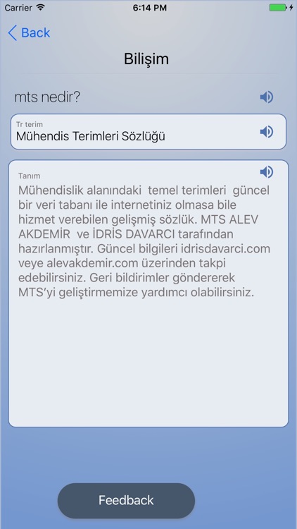 MTS Mühendislik Terimleri Sözlüğü screenshot-3