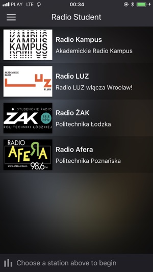 Student Radio Player