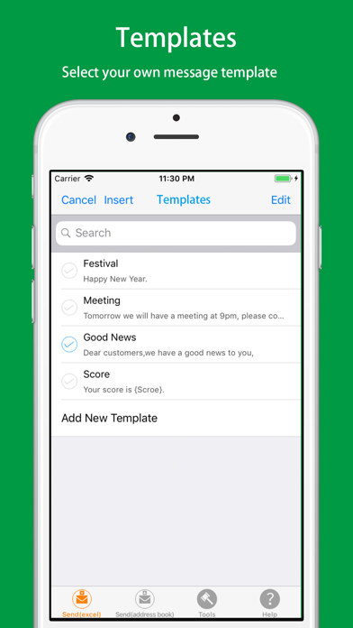 SMS Easy-personalized group text,encrypt message Screenshot 4