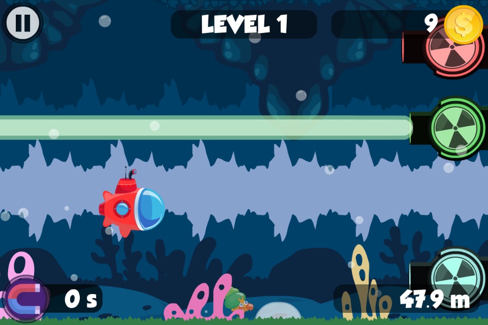 Little rainbow submarine run screenshot 3