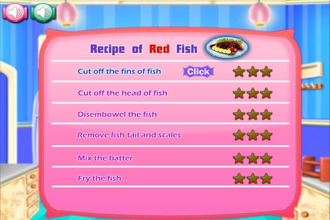 Sara Cooking Fresh Red Fish screenshot 2