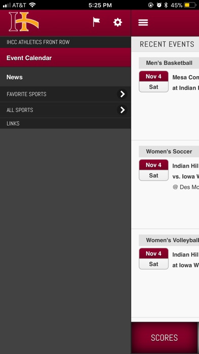 IHCC Athletics Front Row screenshot 2