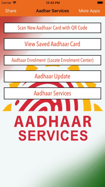 My Aadhaar Services