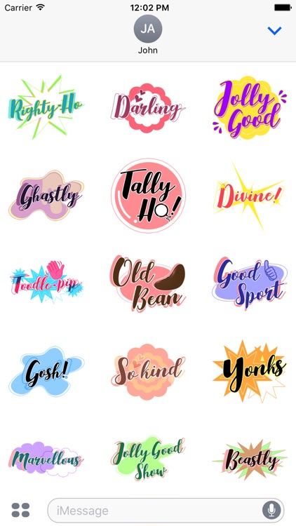 The Queens English Stickers
