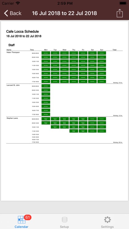 SWS Rota