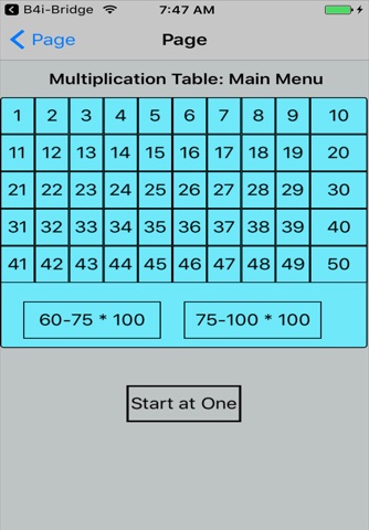BW Simple Multiplication Table screenshot 4