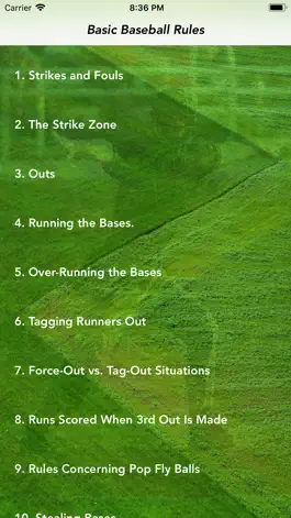 Game screenshot Baseball Rules apk