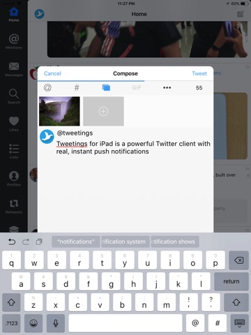 Tweetings for iPad screenshot 4