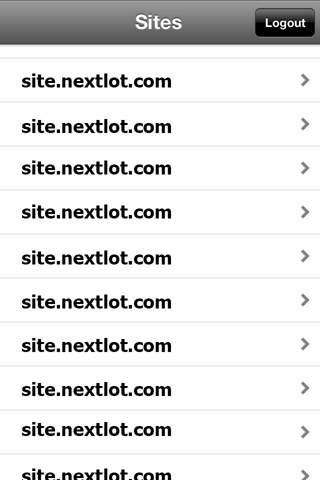 NextLot screenshot 2