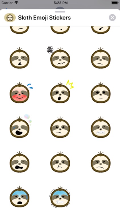 Cute Sloth Emoji Stickers screenshot-3