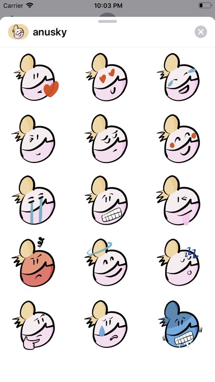 Anusky Stickers