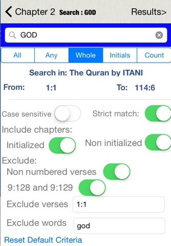 Search Quran screenshot 2