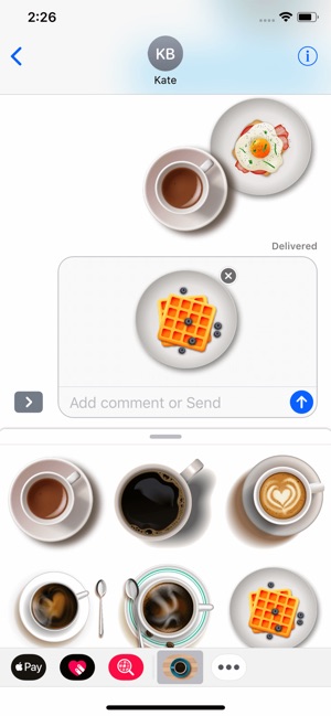 Coffee Breakfast Time Stickers(圖3)-速報App