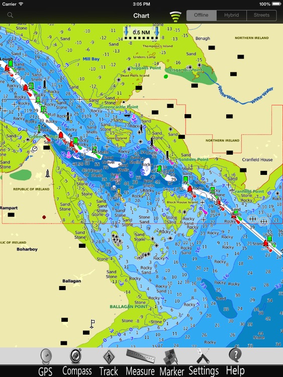 Ireland nautical charts Pro