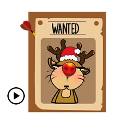 Animated Funny Xmas Reindeer
