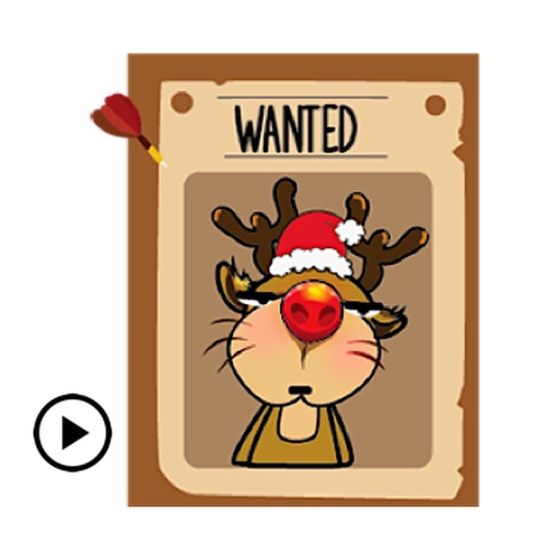 Animated Funny Xmas Reindeer