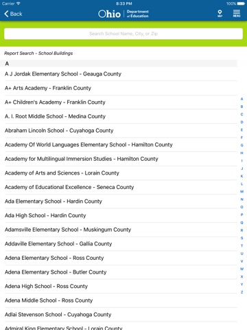 Ohio Department of Education screenshot 2