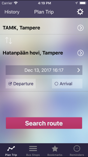 OnTimely, Tampere(圖1)-速報App