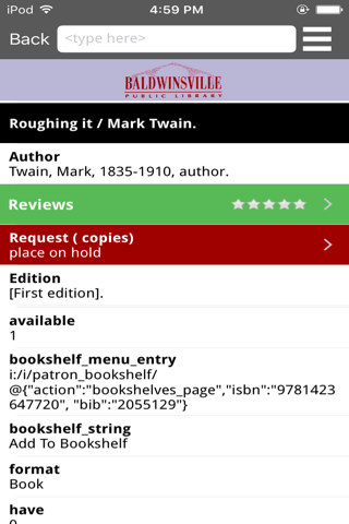 Baldwinsville Public Library screenshot 3