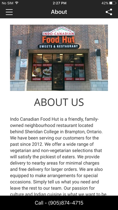 Indo Canadian Food Hut screenshot 2