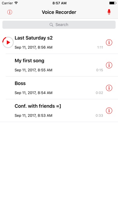 Voice Recorder iRocks screenshot 2