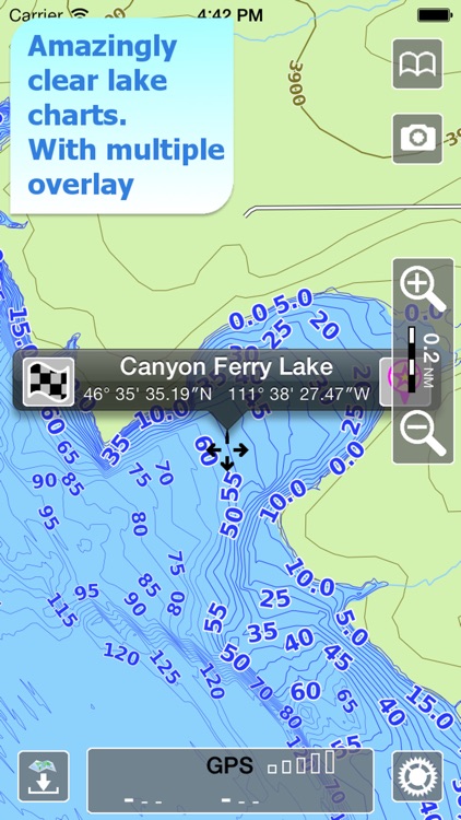 Aqua Map Montana Lakes GPS HD