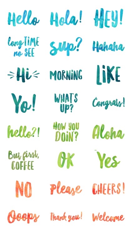 Everyday Greetings and Texts