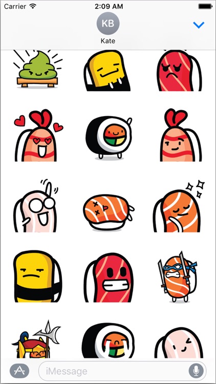 Sushi Land Animated Stickers Pack for iMessage