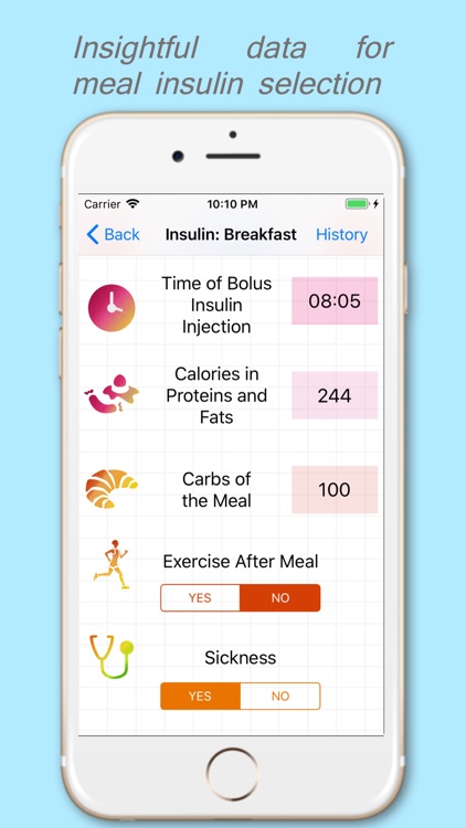 DiaBeatMove-Meal, CGM, Insulin screenshot-3