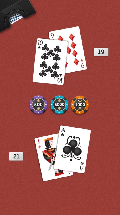 Black Jack 21 Vegas Card