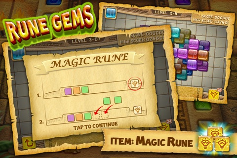 Скриншот из Rune Gems - Block n Tile Crush