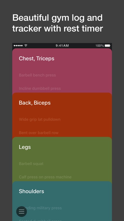 GymJoy - gym log with workouts