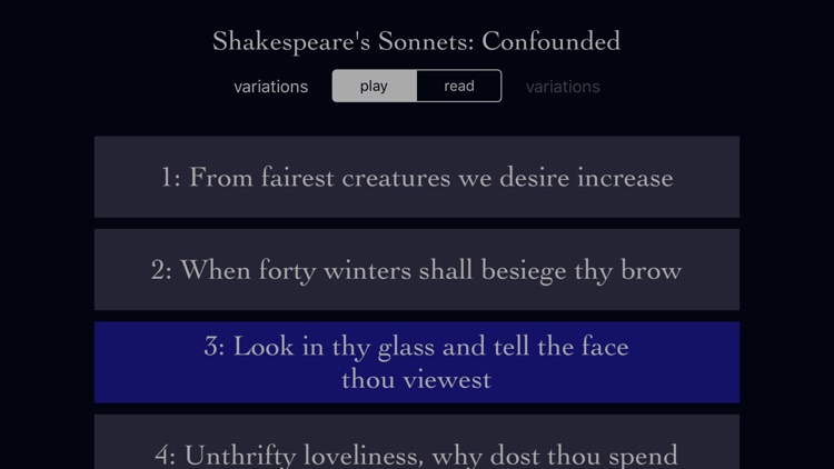Shakespeare's Sonnets: screenshot-0