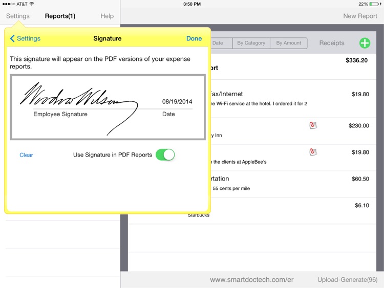 SmartDoc Expense Report screenshot-4