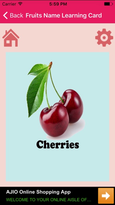 Fruits Name Learning Card screenshot 3