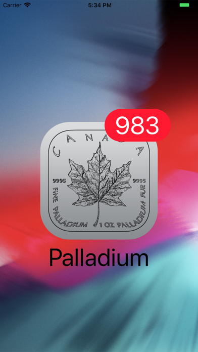 How to cancel & delete Palladium - Live Badge Price from iphone & ipad 1