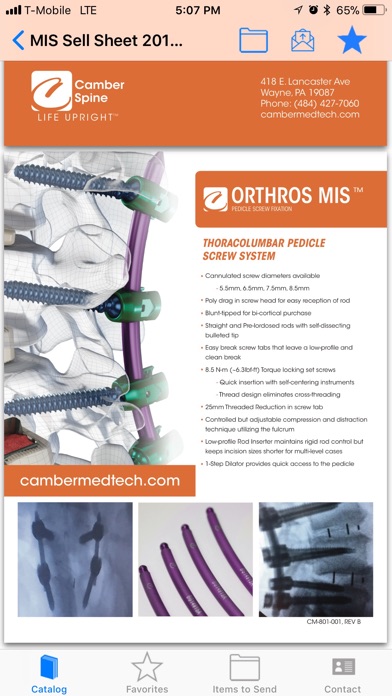 Camber Spine Technologies screenshot 2