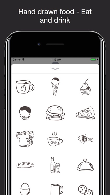 Hand drawn food: Eat and Drink