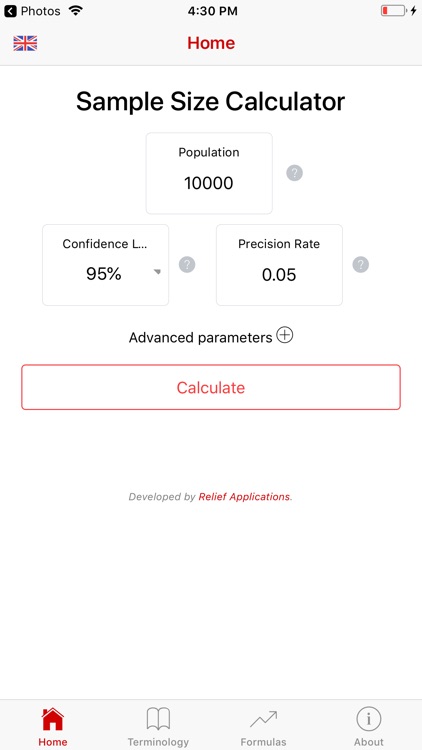 Sample Size Calculator - light