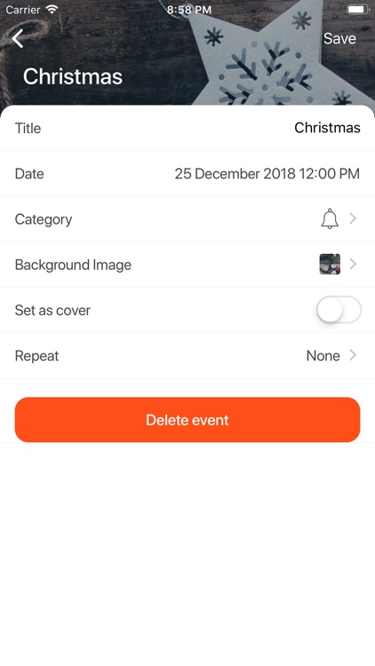 Events - Days counter